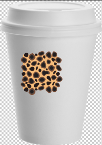 the pasted pattern in Photoshop.