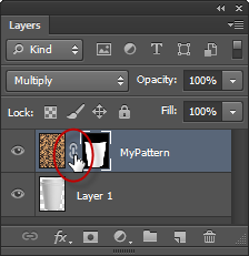 Click on the Chain icon in between the layer thumbnail and the layer mask.