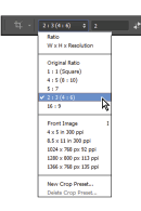 Select the ratio for 2:3 (4:6).